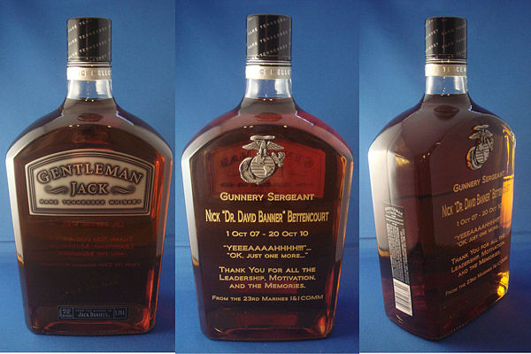 Sand Carved Bottle